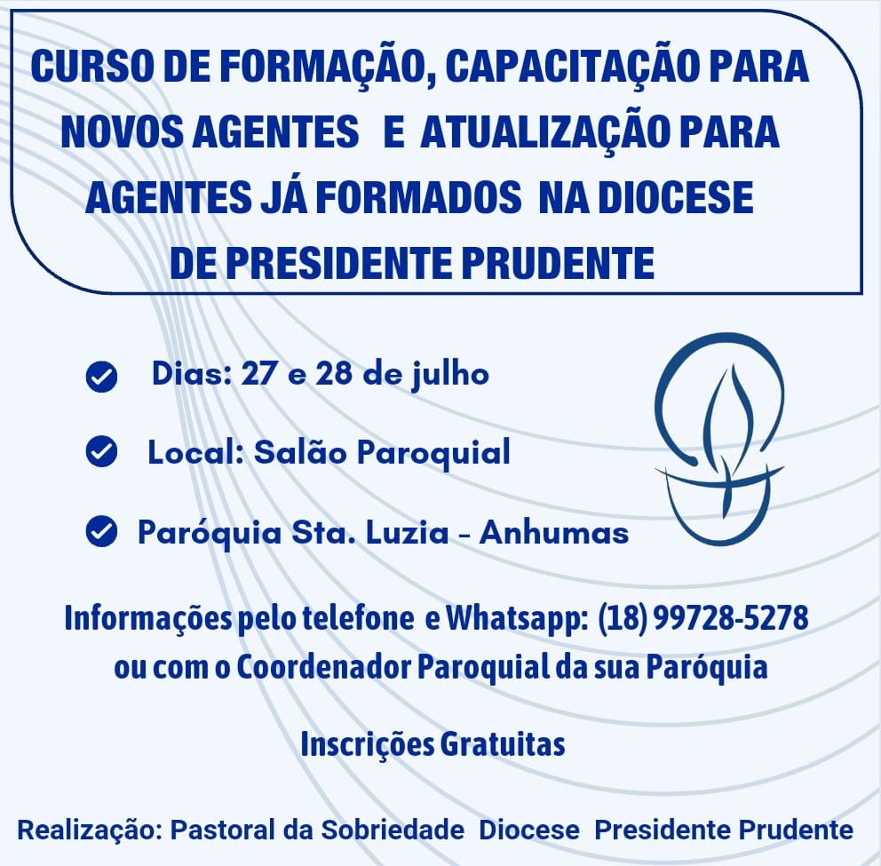 Curso de Formação da Pastoral da Sobriedade