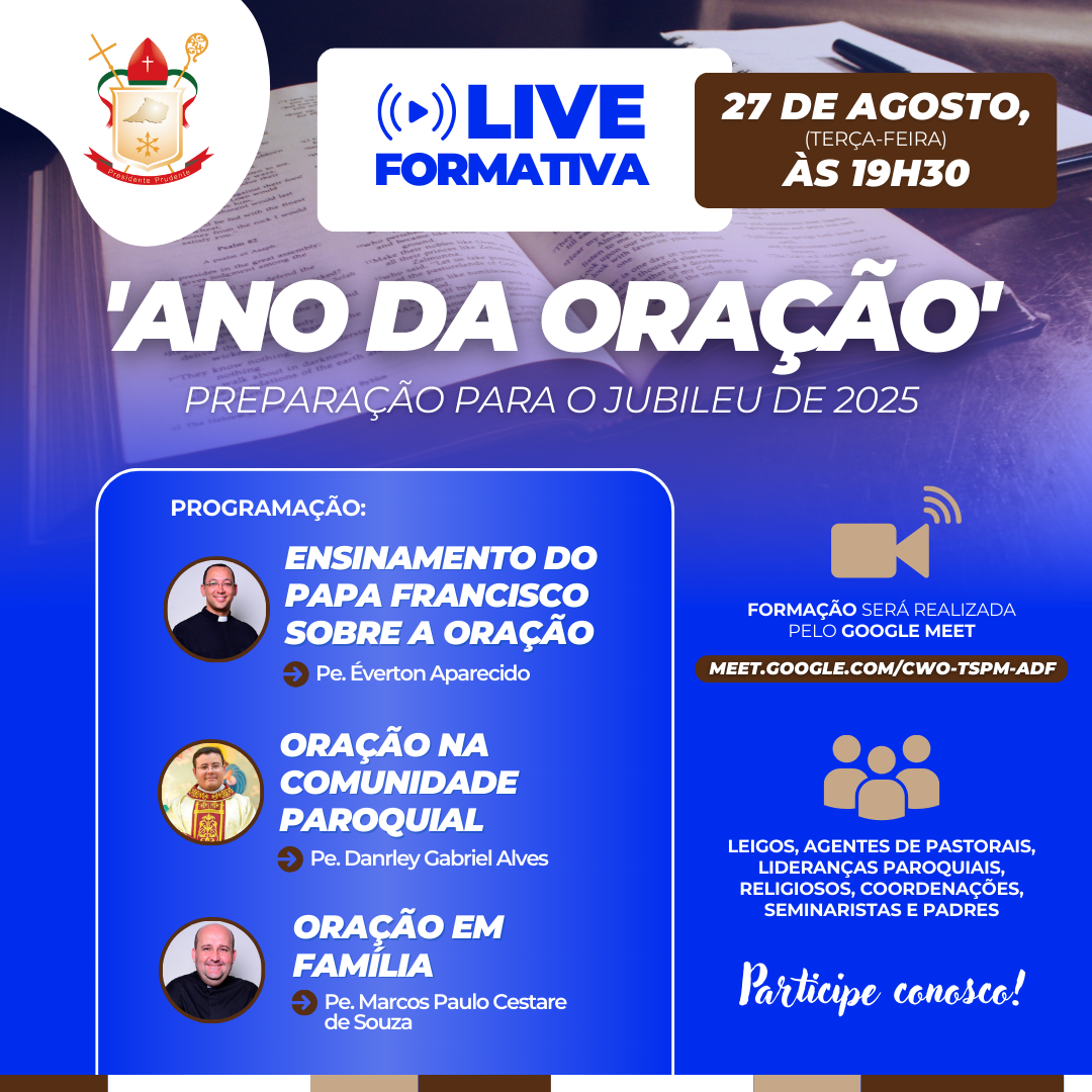 Live Formativa sobre o Ano da Oração