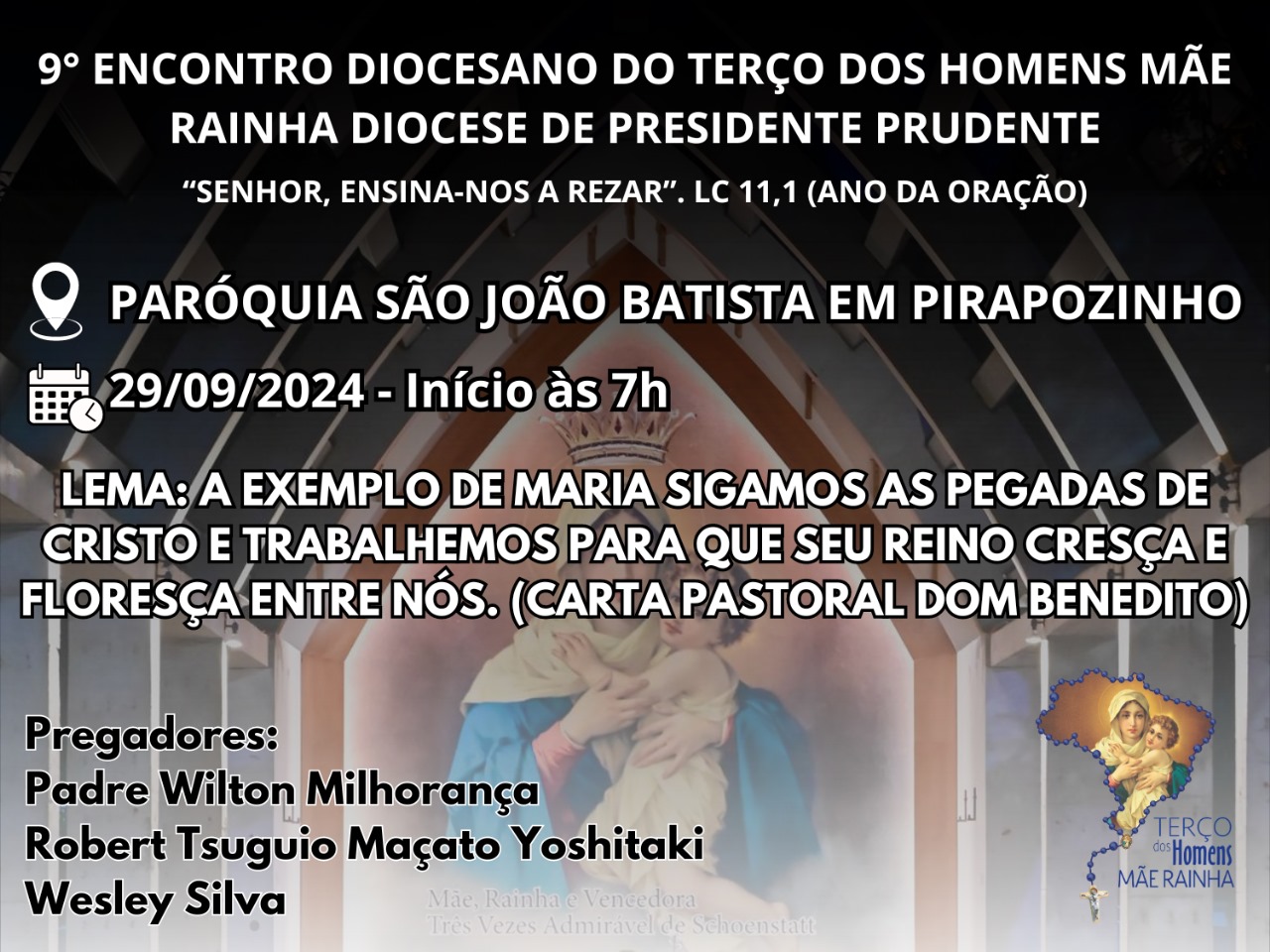 9º Encontro Diocesano do Terço dos Homens